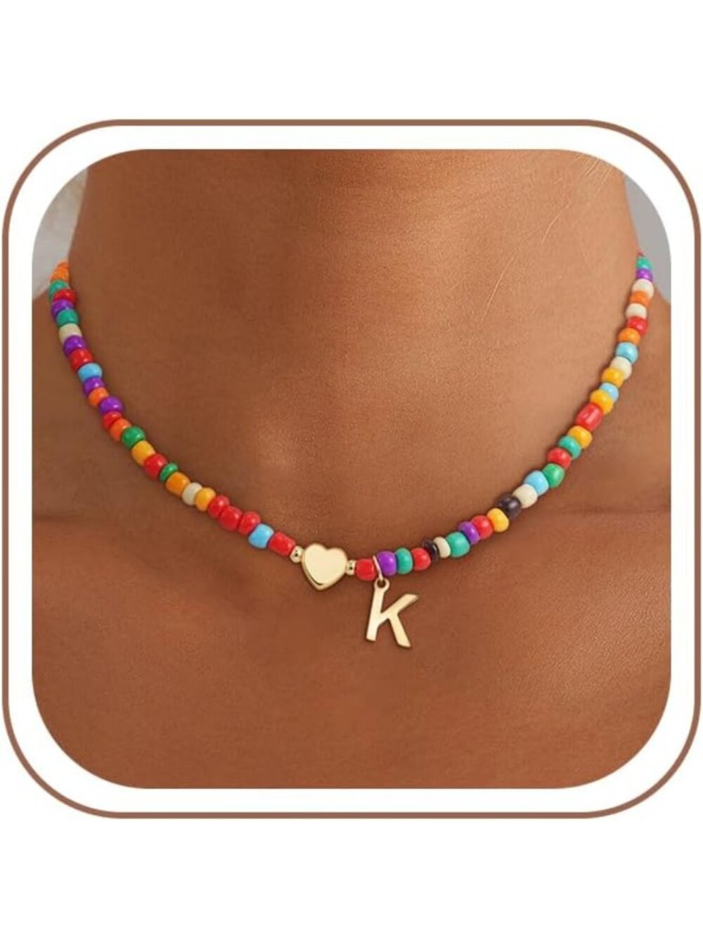 Trendy Colorful Initial Necklaces for Women & Teen Girls - Perfect Gift Idea